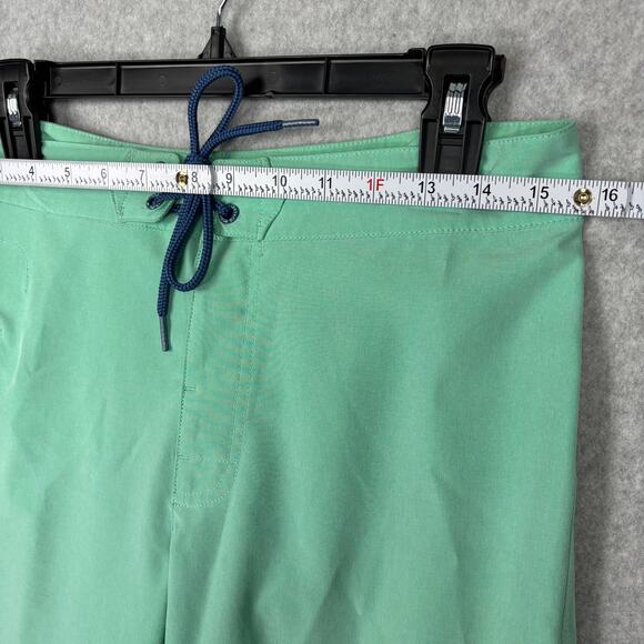 Vineyard Vines Swim Trunk Men Size 28 Green Board Shorts Unlined Seafoam Mint 9" - Picture 4 of 8